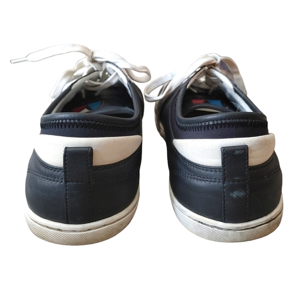 Louis Vuitton Black White Leather Sneakers - Picture 6 of 16